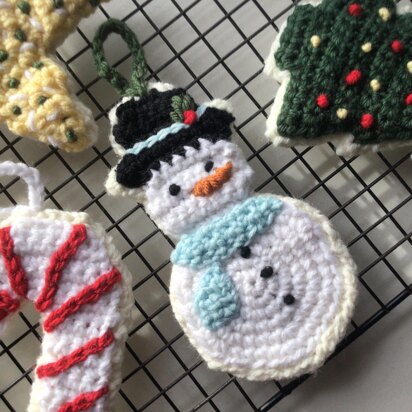 Christmas Sugar Cookie Snowman Ornament