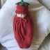 Doll strawberry sleeping bag cacoon and matching hat