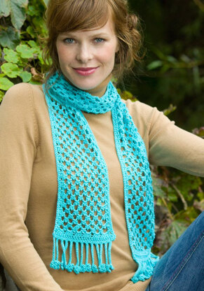 Capri Scarf in Aunt Lydia's Bamboo Crochet Thread Size 3 - LC2006 - Downloadable PDF