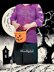 Spooky skull pullover sweater cold shoulder