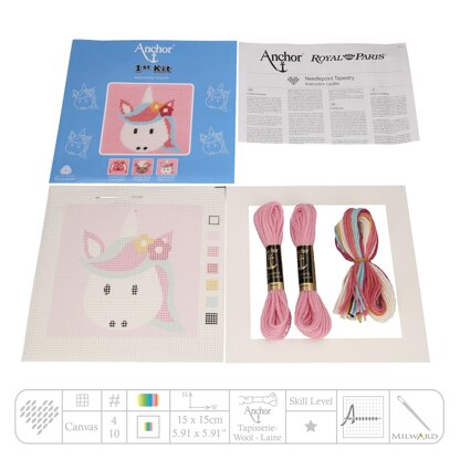 Anchor 1st Kit - Magic Unicorn Needlepoint Kit