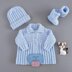 Jesse Baby Coat, Hat & Booties Newborn Baby Knitting Pattern