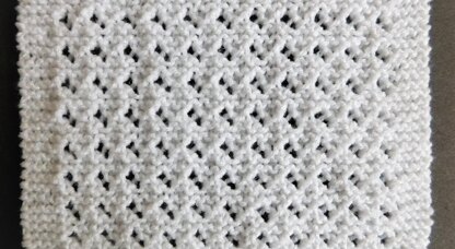 Jema - Lacy Garter Stitch Baby Blanket