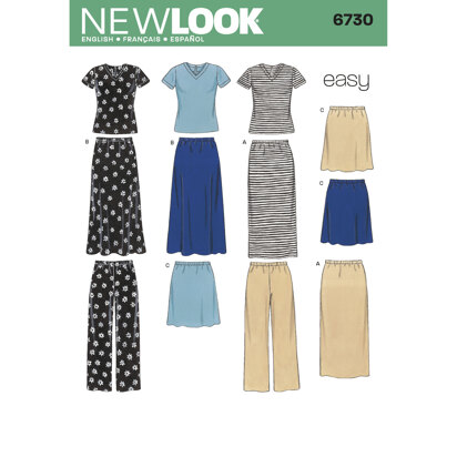 New Look Misses' Separates 6730 - Paper Pattern, Size A (S,M,L,XL)