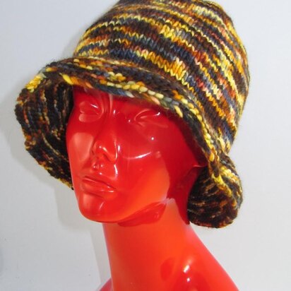 Chunky Self Striping Brim Hat