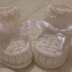 Tuck edge shoes double edge tuck booties. Boys cuffed Booties 0-3mths