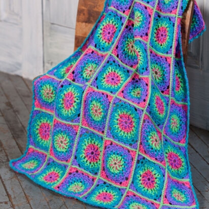 Lite 'n Bright Baby Blanket in Caron Simply Soft Brites - Downloadable PDF