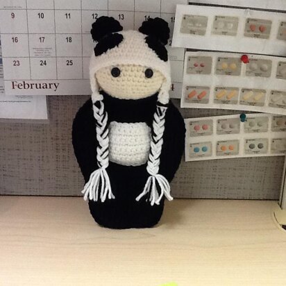 Amigurumi Su Lin Panda doll crochet pattern