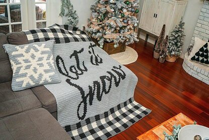 Let It Snow Blanket & Pillow