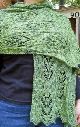 Narita Cable Lace Shawl