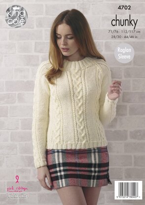 Sweaters in King Cole Value Chunky - 4702 - Downloadable PDF