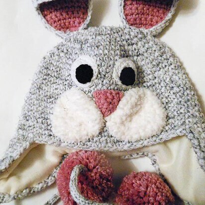 Rabbit Earflap Hat