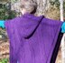 Plum Perfect Cabled Cape