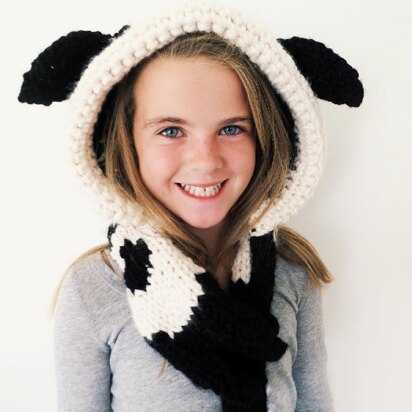 Caldwell the Cow Hooded Scarf