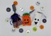 PDF Trick-or-Treat DK Spooky Halloween knitting pattern Decoration Coin Bag EASY Pumpkin/Ghost/Witch Party Favours