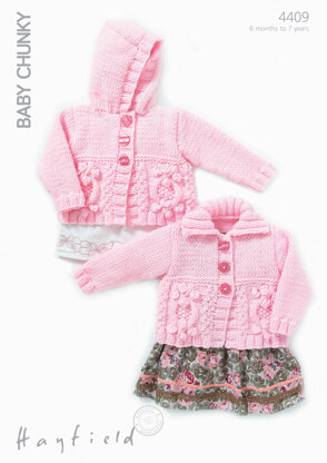 Cardigans in Hayfield Baby Chunky - 4409 - Downloadable PDF