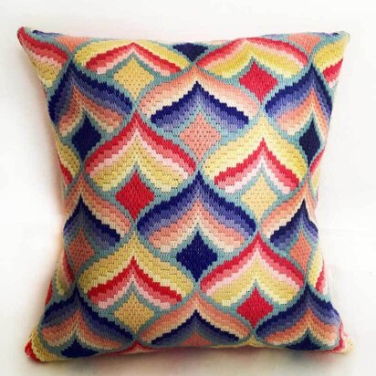 Appletons Ice Cream Bargello Long Stitch Cushion Kit - 40cm x 40cm