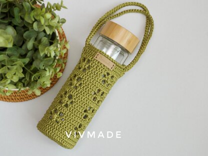 Water bottle holder Lily Crochet pattern by Vivmade