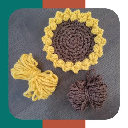 Sunflower Coaster Set