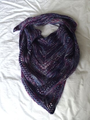 Purple Gradient Shawl