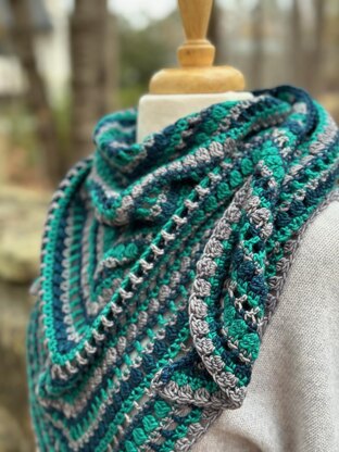 Syncopated Stripes Shawl