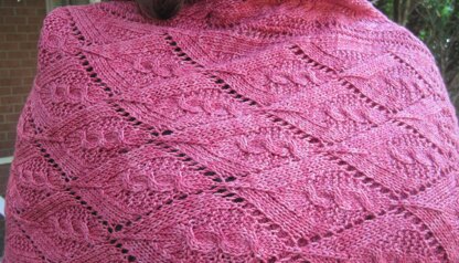 Nairn Cable Lace Shawl