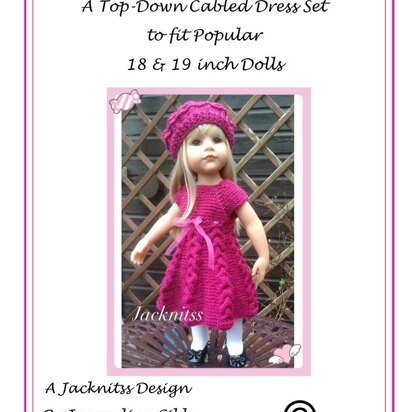 16 Top Down Cabled Dress - knitting pattern