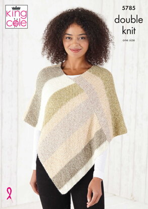 Ponchos Knitted in King Cole Harvest DK - 5785 - Downloadable PDF