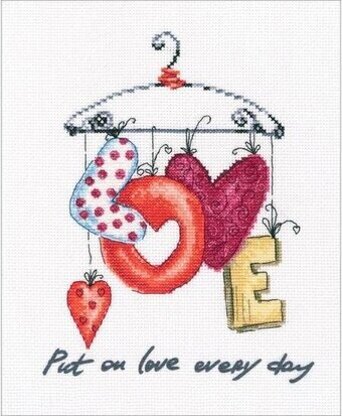 RTO Put on Love Every Day Cross Stitch Kit