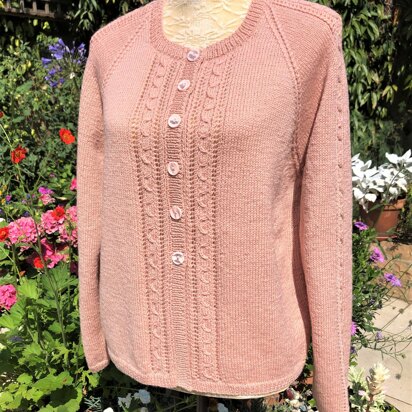 Sophia, 4 Ply Raglan Cardigan