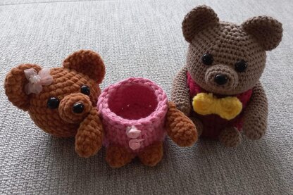 Teddy Bear Box Crochet Amigurumi PATTERN