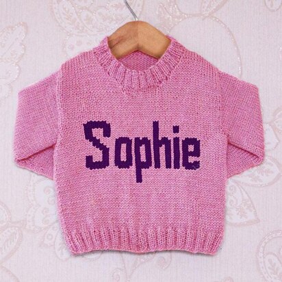 Intarsia - Sophie Moniker Chart - Childrens Sweater