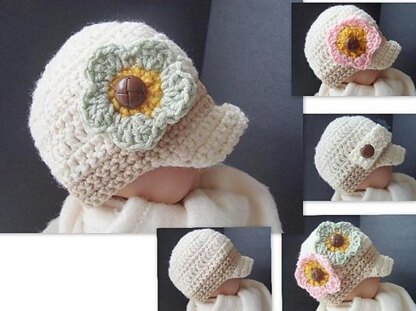 077, NEWSBOY CAP, newborn to adult sizes