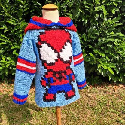 SWEATER SPiDERMAN * C2C hero sweater