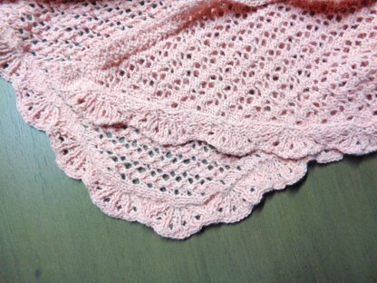 Peach Blossoms Shawl