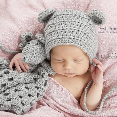 Baby Mouse Lovey Crochet Pattern 375