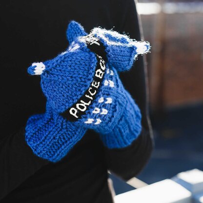 Police Box Mittens