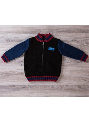 Boys Zipped Jacket in Bergere de France Calinou - 60387-10 - Downloadable PDF