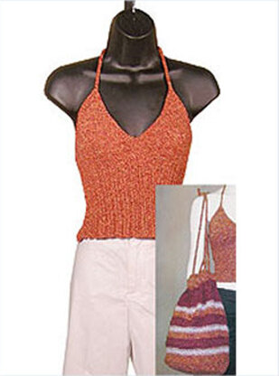 Beachy Tank & Bag in Knit One Crochet Too 2nd Time Cotton - 1218