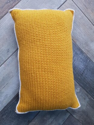 Crochet Orla Kiely inspired cushion