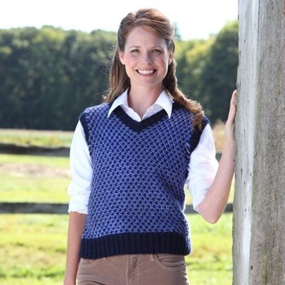 499 Thorn Tweed Vest - Waistcoat Knitting Pattern for Women in Valley Yarns Deerfield - knitting pattern