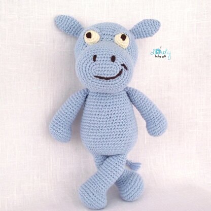 Hippo Amigurumi Animal Free Crochet Pattern