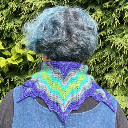 Bargello Aurora Wrap, Cowl & Scarf