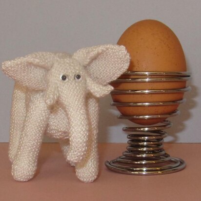 World's Tiniest White Elephant Amigurumi Toy