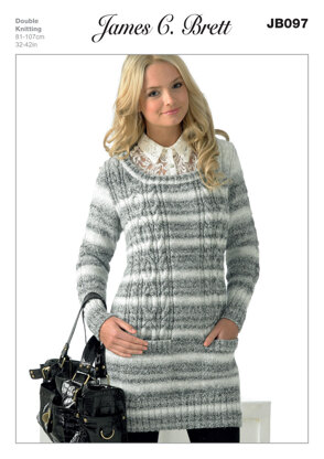 Sweater in James C. Brett Marble DK - JB097