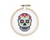 The Stranded Stitch Sugar Skull Cross Stitch Kit - 3 inches