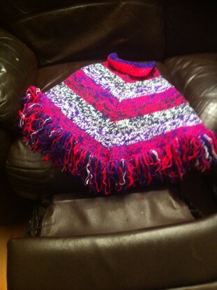 Child's Glitter Poncho