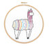 Hawthorn Handmade Alpaca Contemporary Embroidery Kit - 11 x 15cm / 4.3 x 5.9in