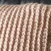 Tunisian Ribbed Pillow