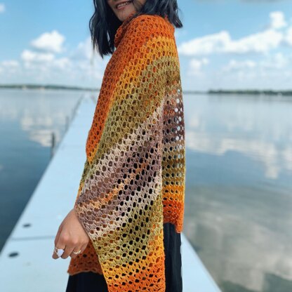 Easy Crochet Shawl Pattern - KnitcroAddict